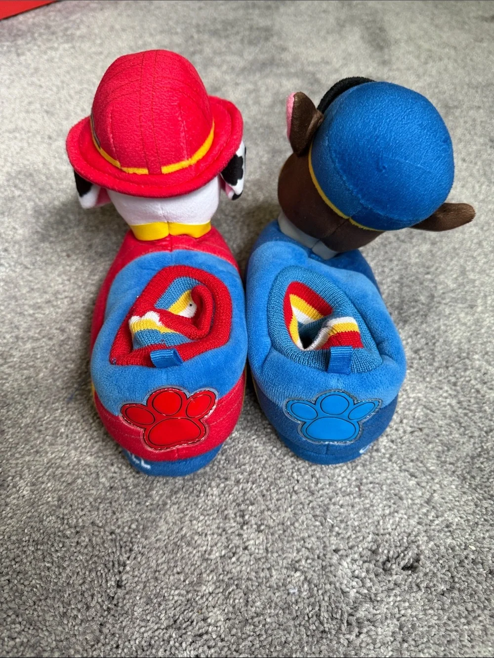 Paw Patrol Chase (Blue) & Marshall (Red) Slippers